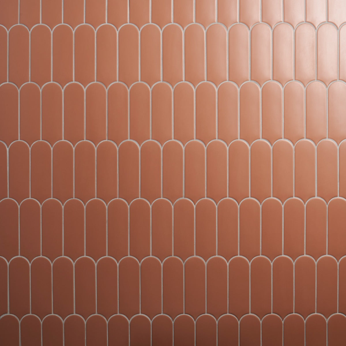 Parry Clay Terracotta Fishscale Matte Ceramic Wall Tile - 3x8