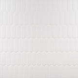 Parry White 3x8 Fishscale Matte Ceramic Wall Tile by Lux Tile