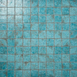 Greta Lagoon Blue 5x5 Glossy Textured Porcelain Tile by Lux Tile