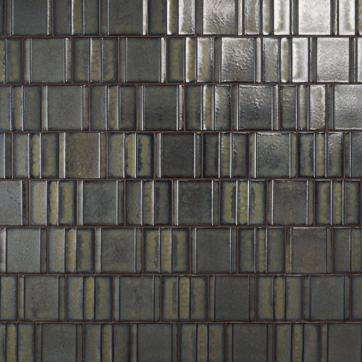 Kinro Garden Green 6x6 3D Metallic Look Matte Porcelain Tile