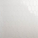 Morocco Blanco White 4x8 Picket Glossy Porcelain Tile by Lux Tile