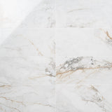 Calacatta Macchia White Gold 12x24 Marble Look Polished Porcelain Tile - Lux Tile