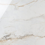 Calacatta Macchia White Gold 48x48 Marble Look Polished Porcelain Tile - Lux Tile