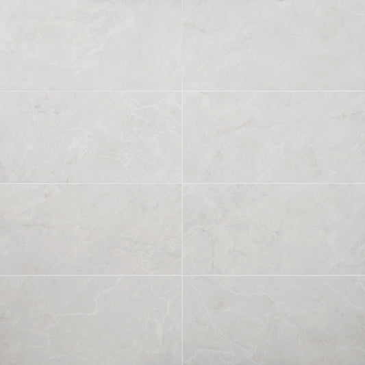 Boscato Cream White 12x24 Marble Look Matte Porcelain Tile
