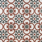 Lapaz Dahlia Red 9x9 Matte Porcelain Tile - Mediterranean Design