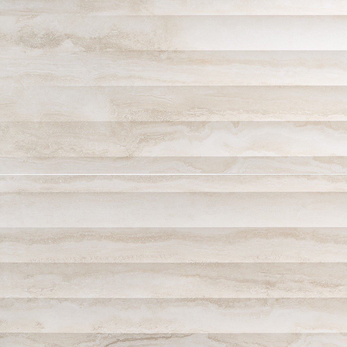 Lumar Waves 3D Travertino Bianco Warm White 24x48 Matte Porcelain Tile