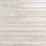 Lumar Waves 3D Travertino Bianco Warm White 24x48 Matte Porcelain Tile