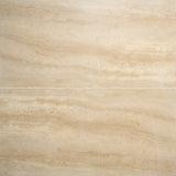 Lumar Travertino Crema Beige 24x48 Matte Porcelain Tile - Lux Tile