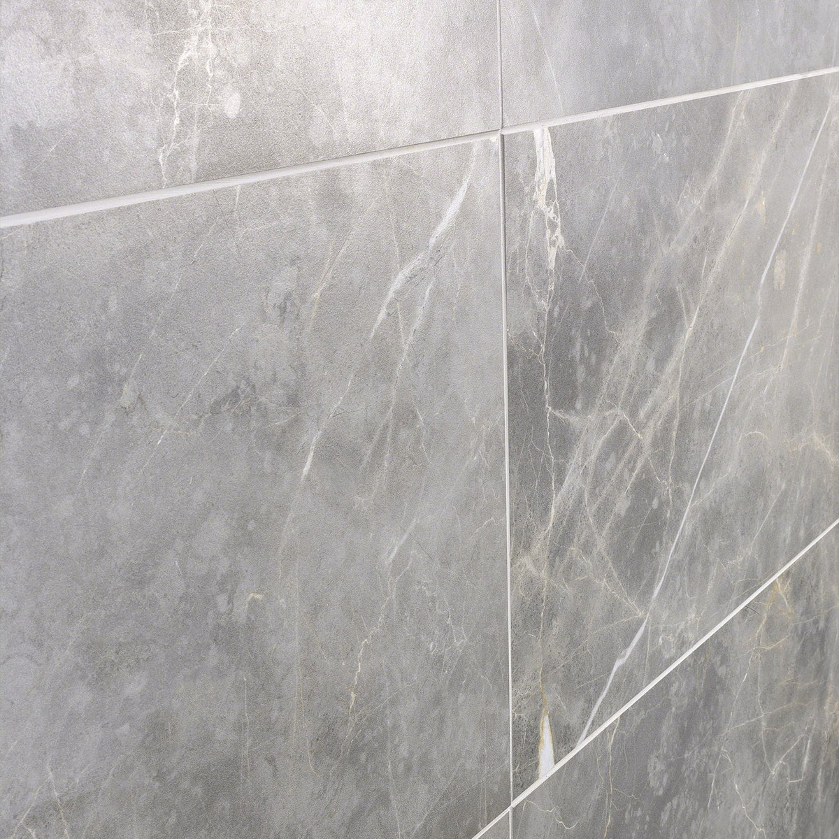 Lux Tile Marble Tech Grigio Imperiale Gray 12x24 Matte Porcelain Tile