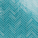 Lux Tile Seaport Aquamarine 2x10 Polished Ceramic Subway Tile
