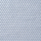 Eden Cloudy Sky Blue Hexagon Polished Porcelain Mosaic Tile