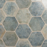 Lux Tile Kalay Green 9" Hexagon Polished Porcelain Tile