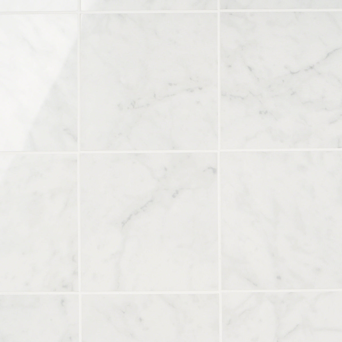 Marble Tech Bianco Gioia 6x6 Polished Porcelain Tile - Lux Tile