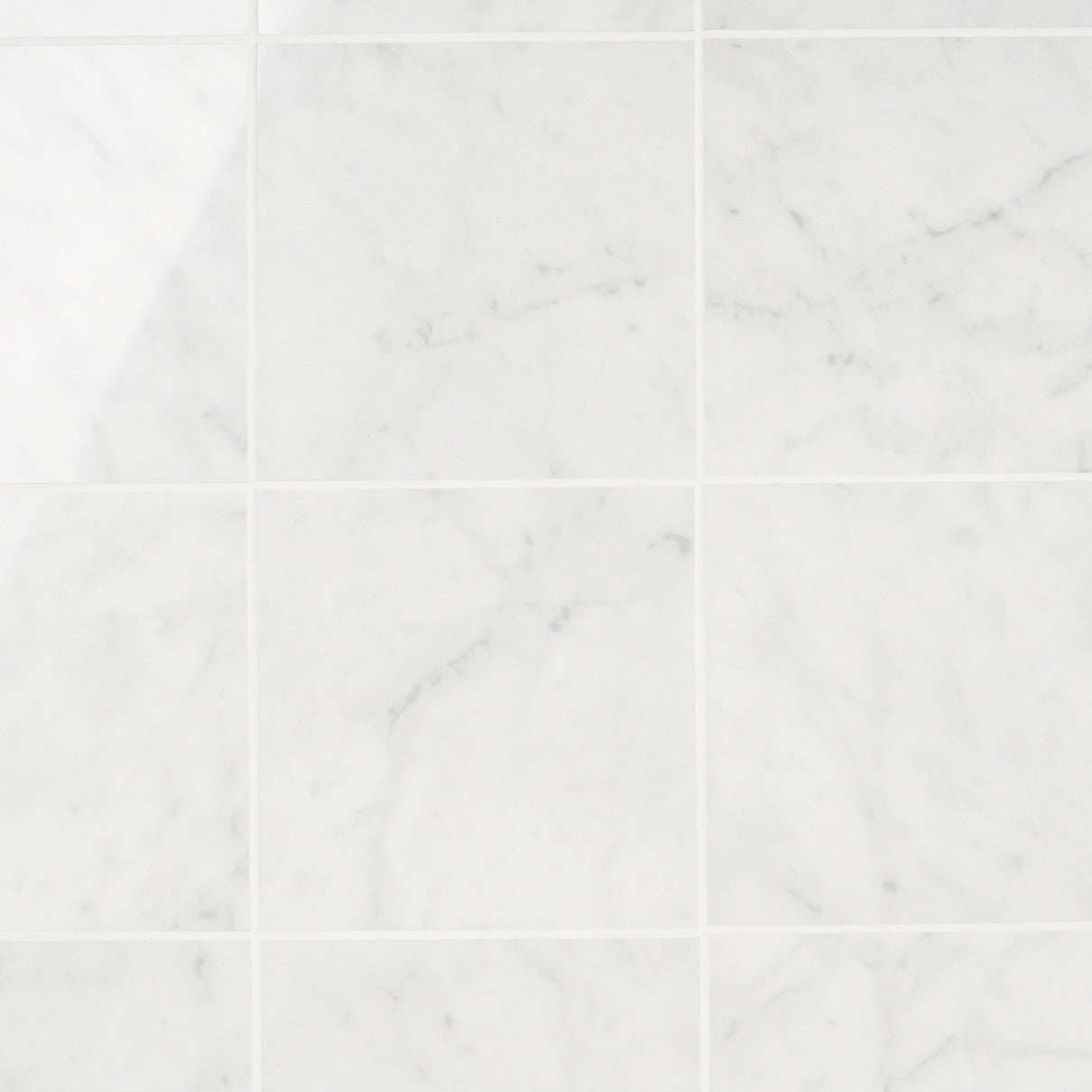 Marble Tech Bianco Gioia 6x6 Polished Porcelain Tile - Lux Tile