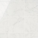 Marble Tech Bianco Gioia 6x6 Polished Porcelain Tile - Lux Tile