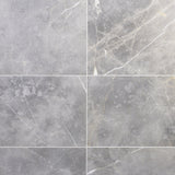 Lux Tile Marble Tech Grigio Imperiale Gray 12x24 Matte Porcelain Tile