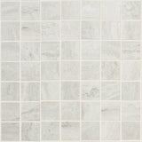 Basic Travertine Cotton White 2x2 Matte Porcelain Mosaic Tile