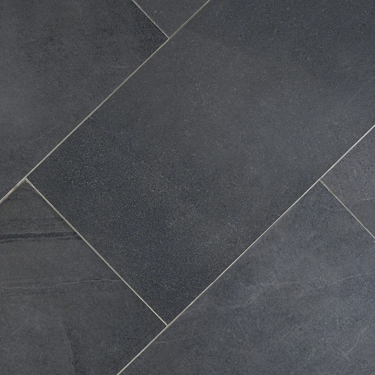 Fordham Nero Black Matte Porcelain Tile 12x24 - Durable Stone Look