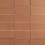 Stacy Garcia Maddox Frame Terracotta 4x8 Matte Ceramic Subway Tile