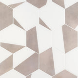 HexArt Pop Gris 8" Hexagon Matte Porcelain Tile - Lux Tile