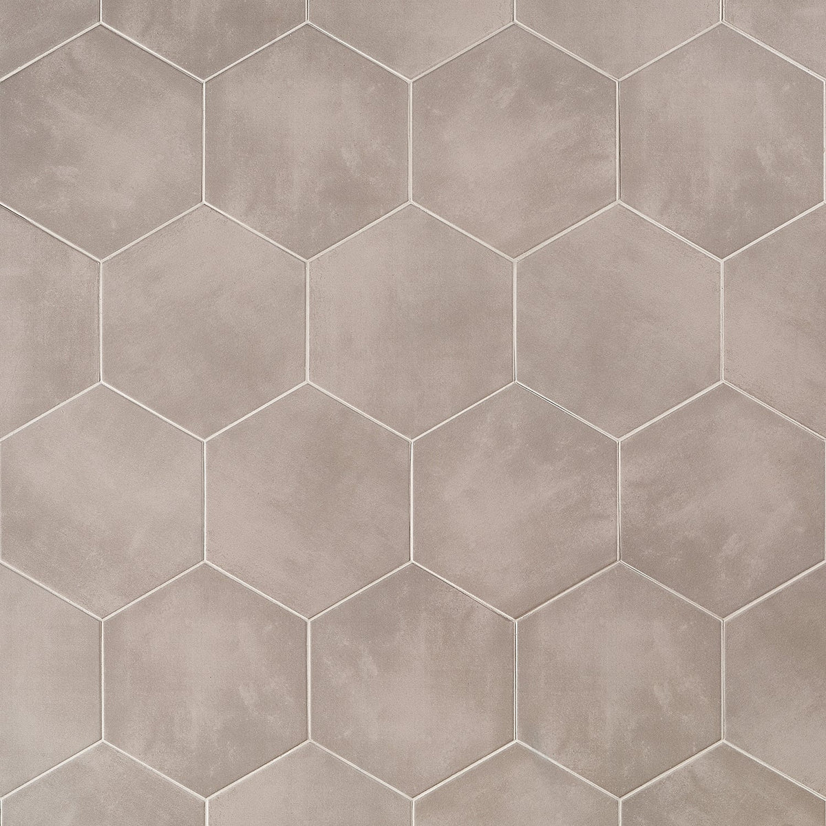 HexArt Gris Gray 8" Hexagon Matte Porcelain Tile - Lux Tile