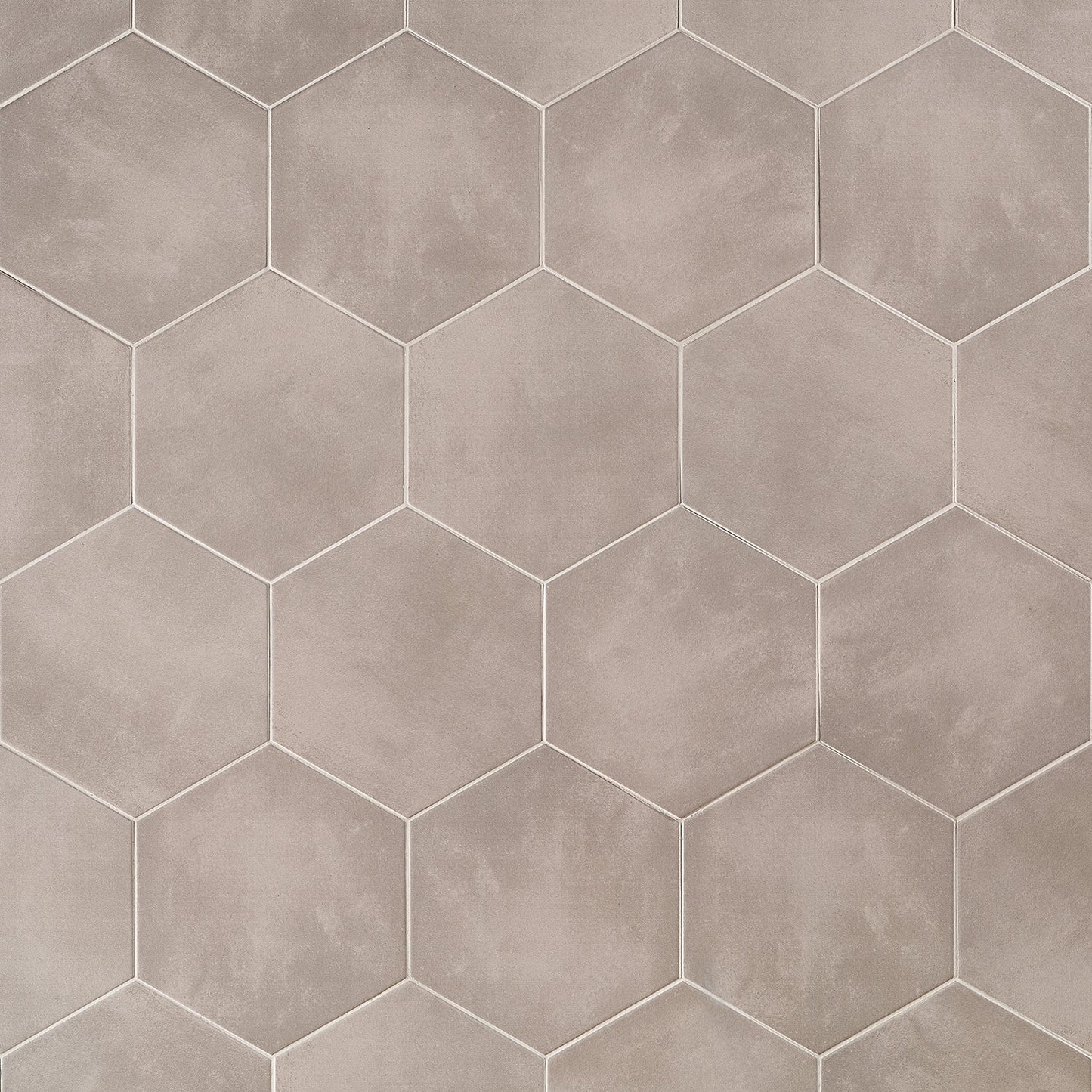 HexArt Gris Gray 8" Hexagon Matte Porcelain Tile - Lux Tile