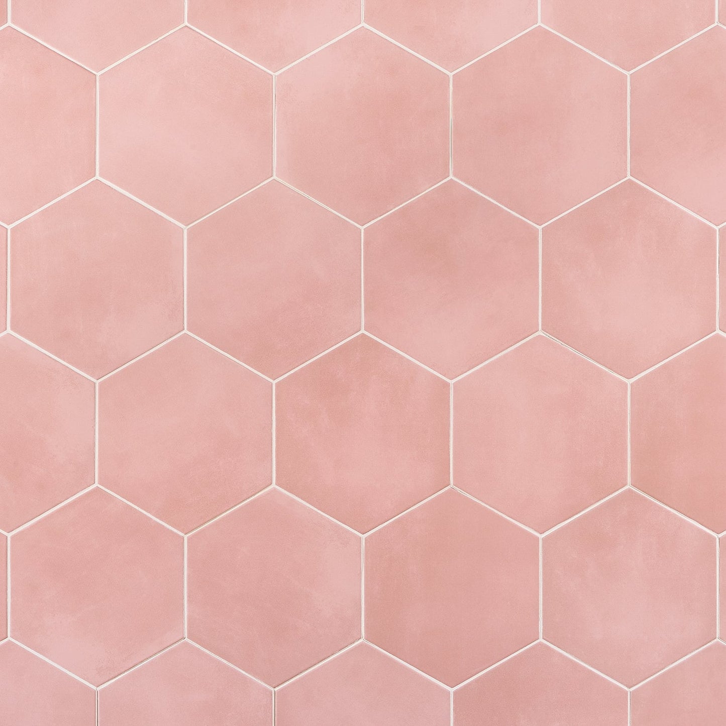 HexArt Rose Pink 8" Hexagon Matte Porcelain Tile - Lux Tile