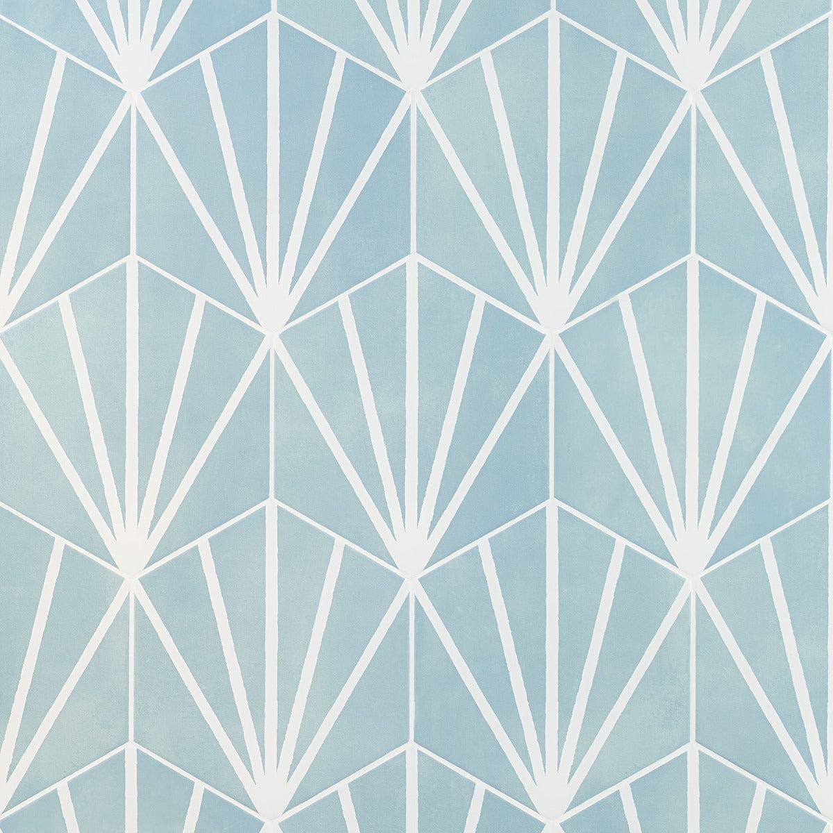 HexArt Deco Turquoise 8" Hexagon Matte Porcelain Tile - Lux Tile