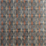 Paula Purroy Talia Aztec Blue Terracotta 5x5 Matte Ceramic Tile