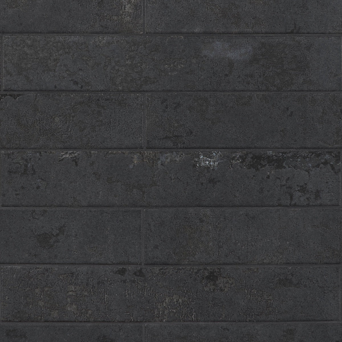 Lux Tile Portrait Black Matte Porcelain Subway Tile 2x14