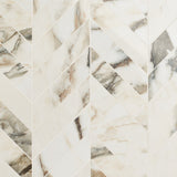 Dreamstone Calacatta Rustico Chevron Polished Porcelain Mosaic Tile
