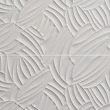 Lux Tile Wonderland Garden White 12x36 Polished Ceramic Wall Tile