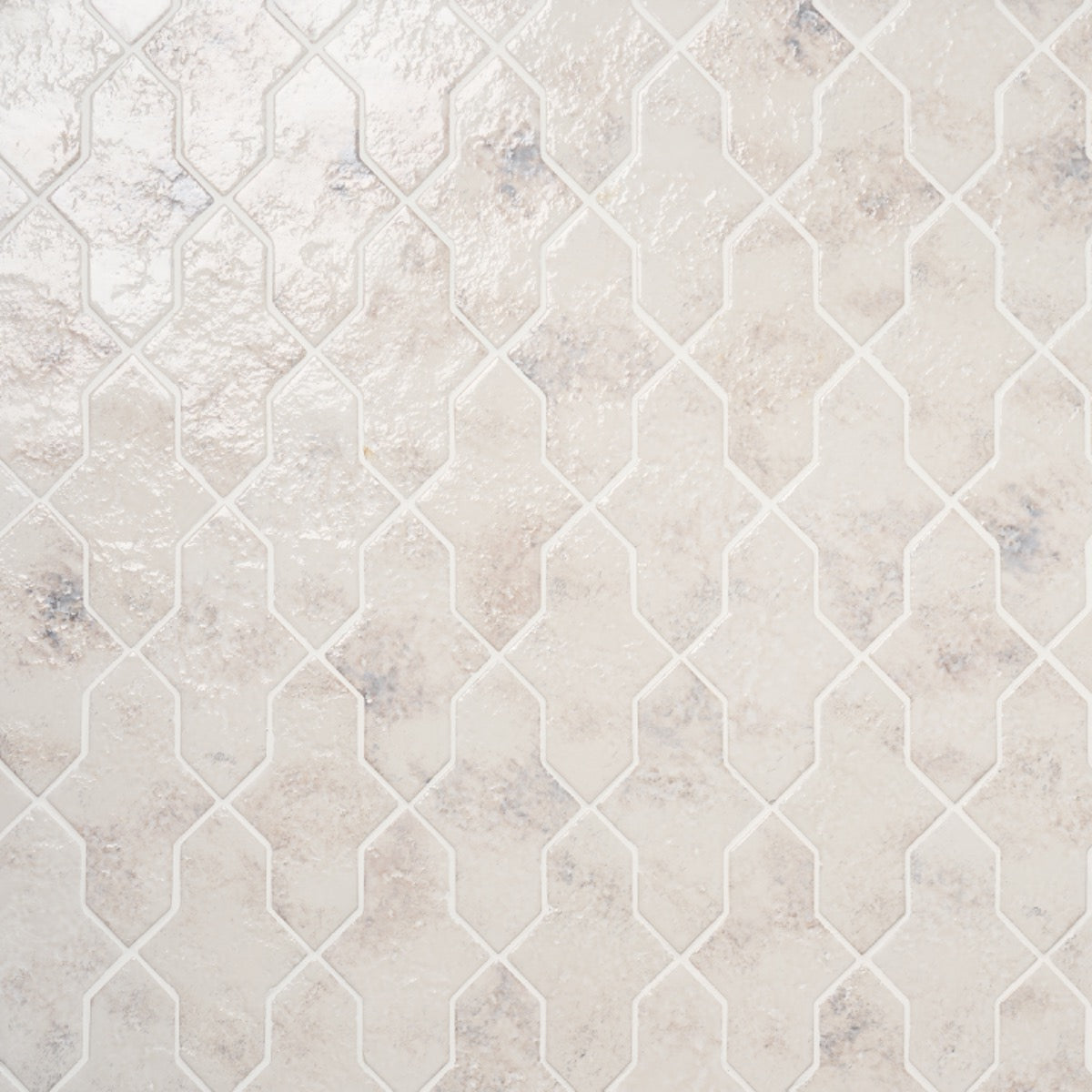 Greta Cruz Seashell White 5x8 Glossy Textured Porcelain Tile