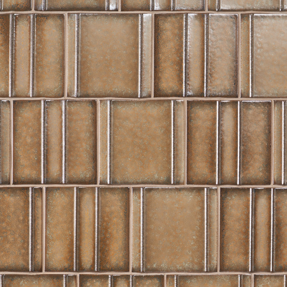 Kinro Golden Brown 6x6 3D Matte Porcelain Tile by Lux Tile