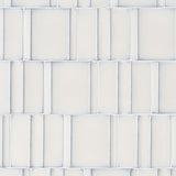 Kinro Snow White 6x6 3D Polished Porcelain Tile - Lux Tile