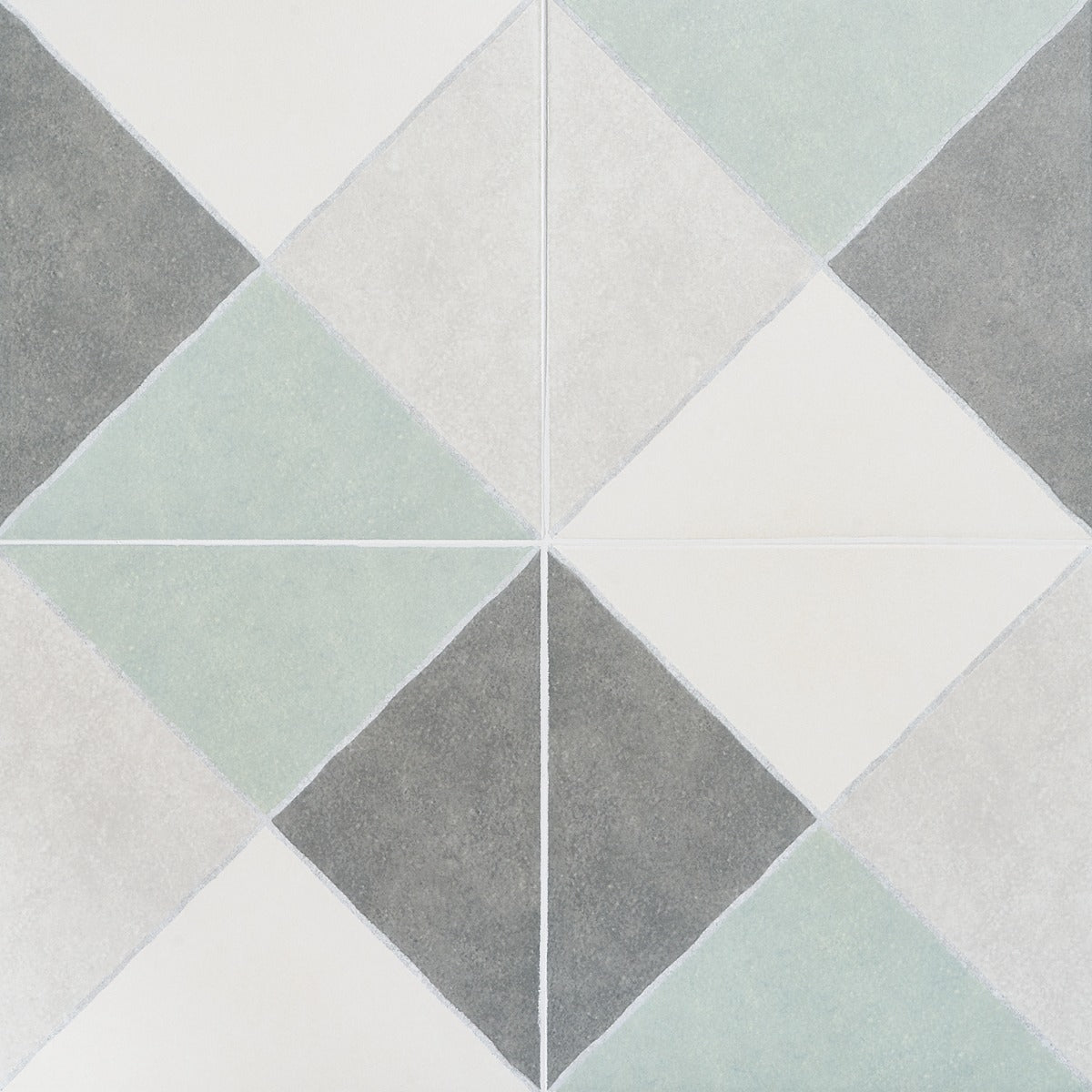 Auteur Plaid Sage Green 9x9 Matte Porcelain Tile
