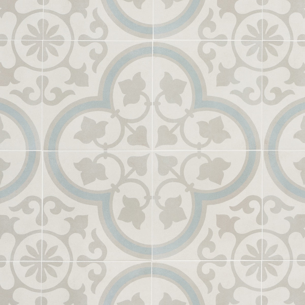 Lapaz Ornate Silver 9x9 Matte Porcelain Tile - Lux Tile