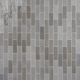 Portmore Gray 3x8 Glossy Ceramic Subway Tile - Tilebar