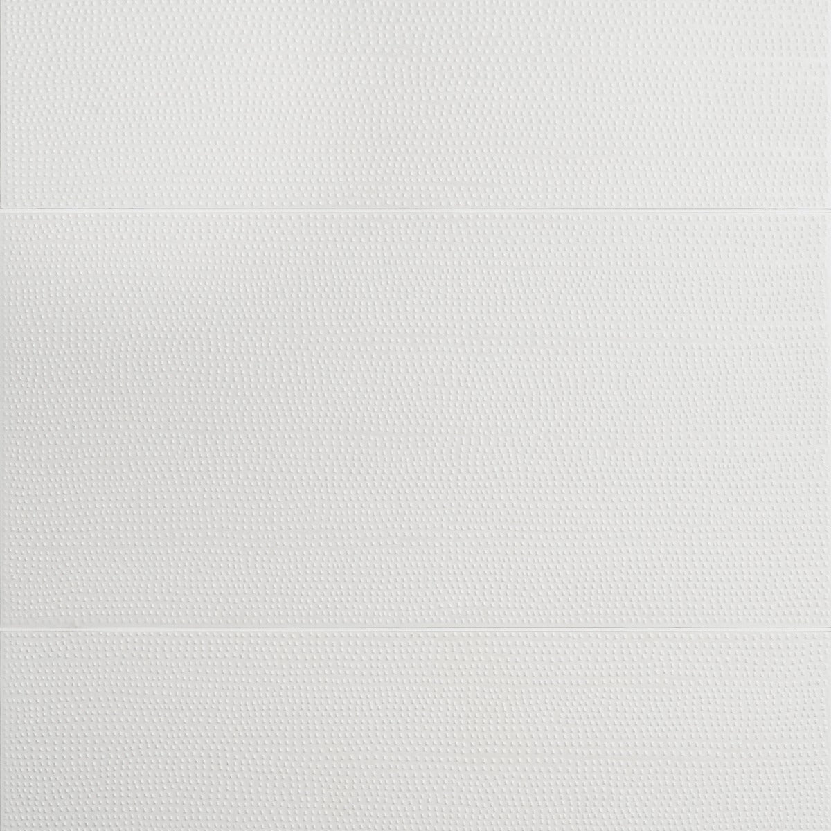 Rethink Decoro Plaster White 12x24 Textured Matte Porcelain Tile