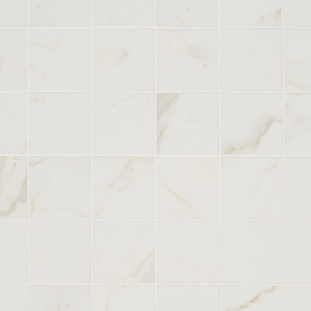 Versilia Calacatta Oro Matte Porcelain Mosaic Tile - Lux Tile