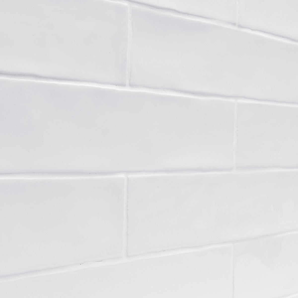 Lancaster Bianco White 3x12 Polished Ceramic Subway Wall Tile