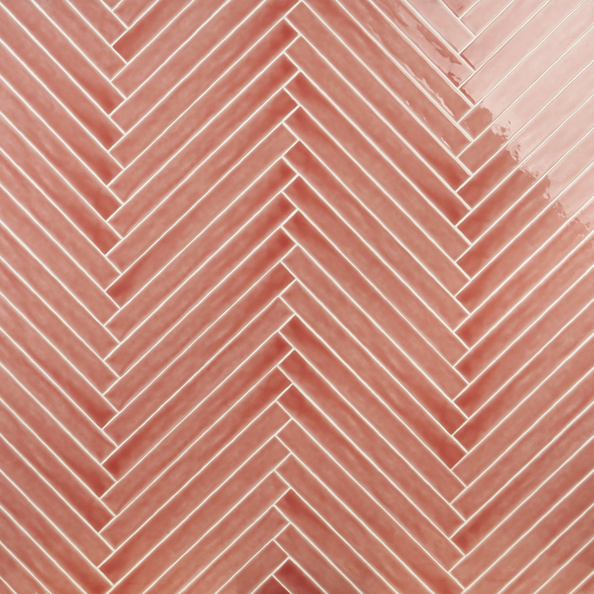 Carolina Coral Pink 2x20 Polished Ceramic Wall Tile by Lux Tile