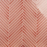Carolina Coral Pink 2x20 Polished Ceramic Wall Tile by Lux Tile