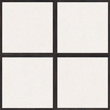 Hikari Frame Chalk White 48x48 Matte Porcelain Tile - Tilebar