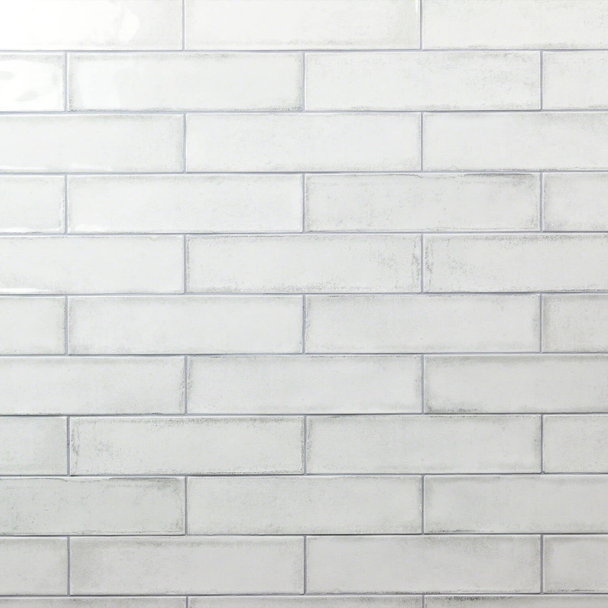 Castle Wind Chill White 3x12 Polished Ceramic Subway Tile for Walls