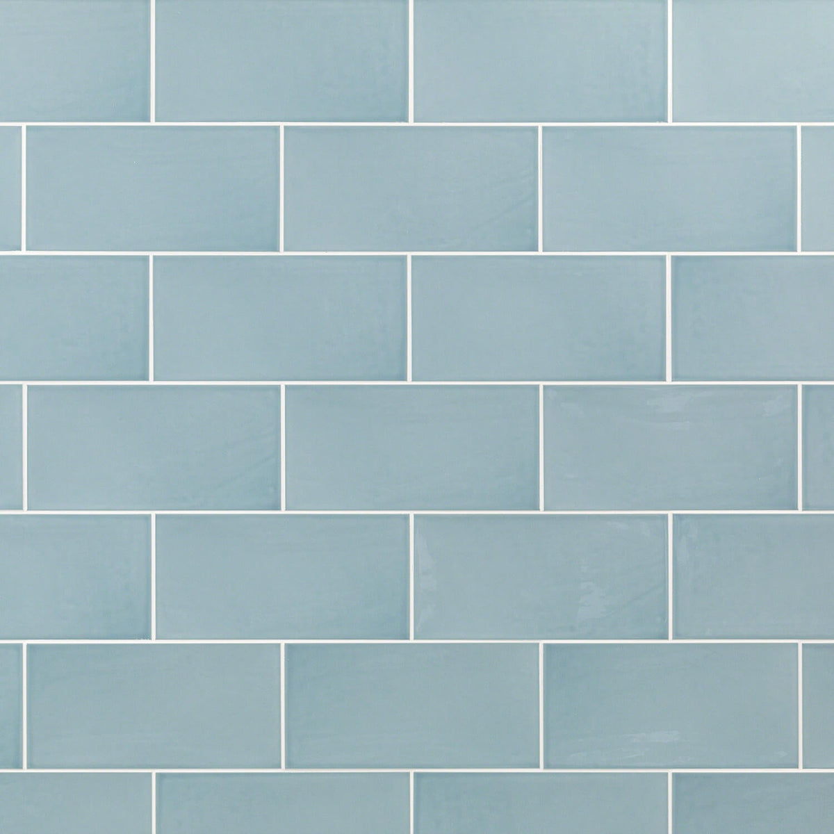 Lux Tile Aruba Blue 5x10 Polished Ceramic Subway Wall Tile