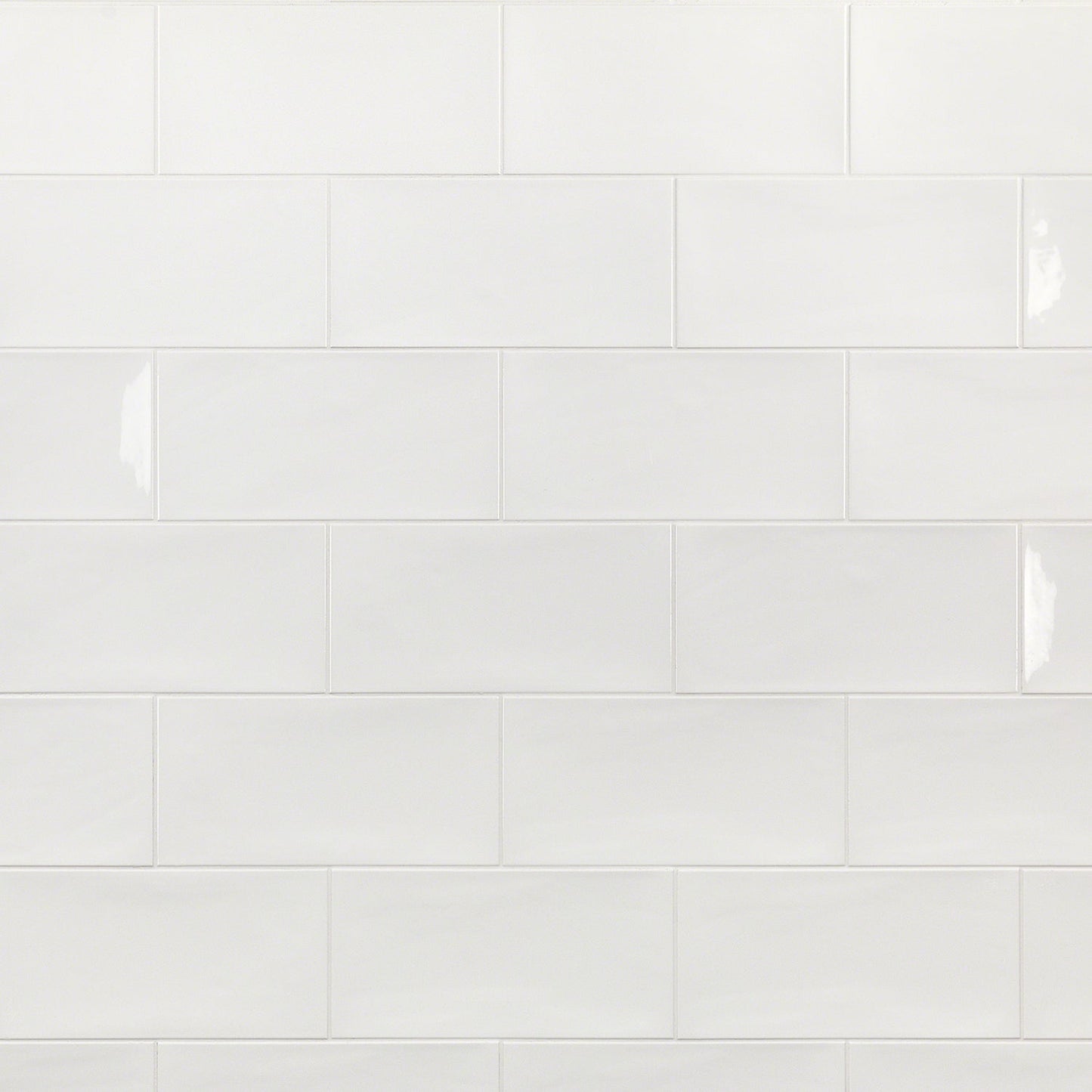 Aruba White 5x10 Polished Ceramic Subway Tile - Lux Tile
