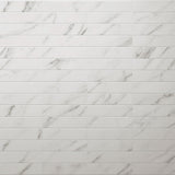 Amalfi Statuario White 3x12 Polished Ceramic Subway Tile - Lux Tile