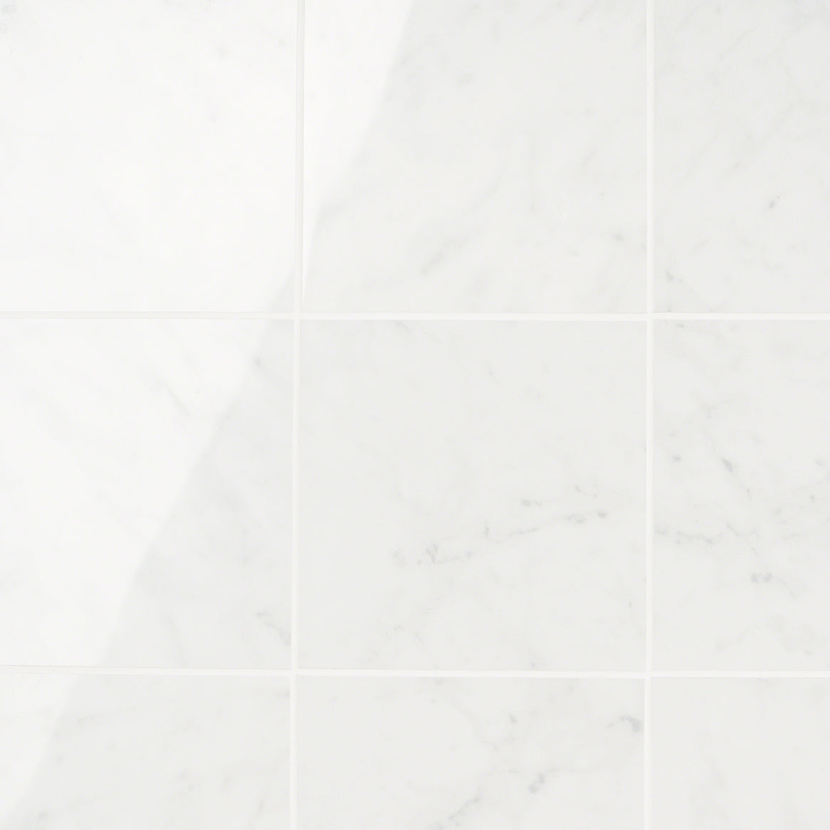 Marble Tech Bianco Gioia 6x6 Polished Porcelain Tile - Lux Tile