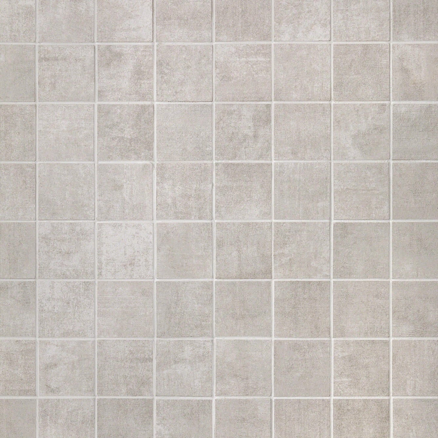 Lux Tile Cement Silver Matte Porcelain Mosaic Tile 2x2